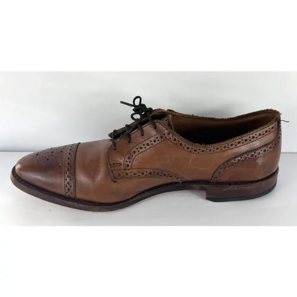 Allen Edmonds Strand Mens 11.5D Brogue Oxford Shoes Walnut Made in USA